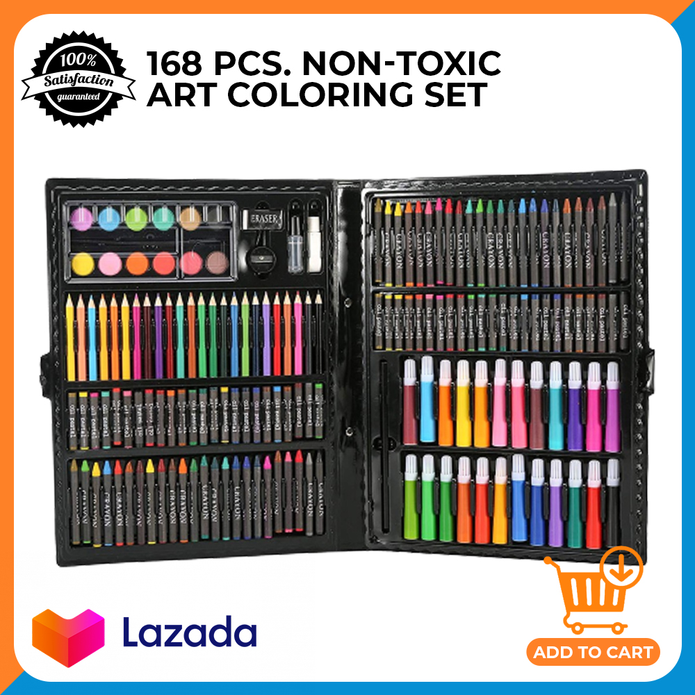Best Colour Set for Kids  168 Pcs Colour Art Kit – School Mall
