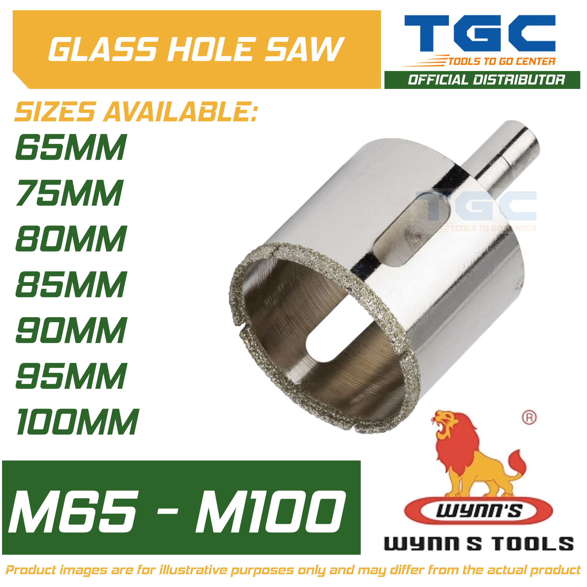 1PC M18 M64 Wynns Holesaw Hole Saw Glass for Glass Ceramic Tiles TGC