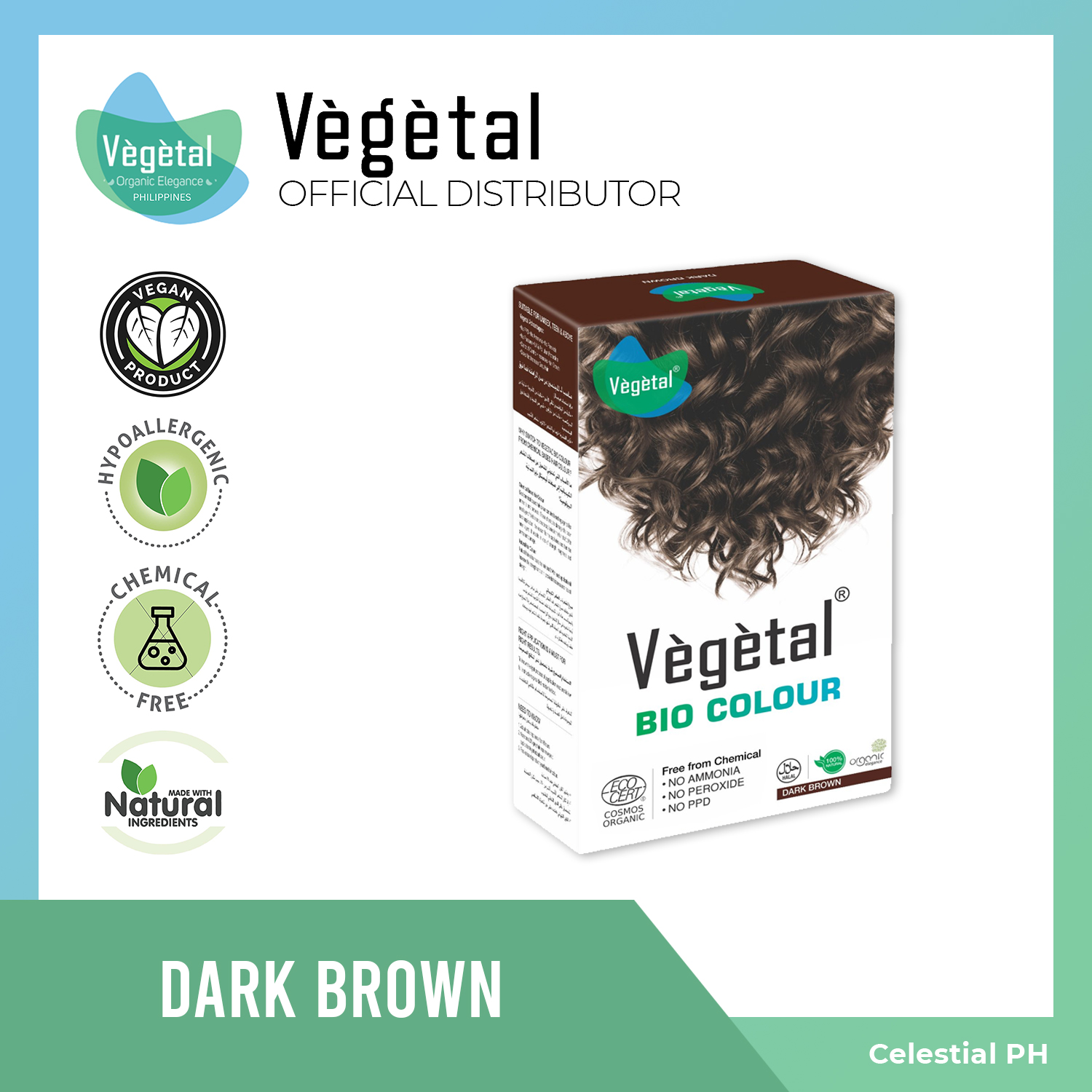 Vègètal Bio Colour 100% Herbal Hair Color - Dark Brown | Lazada PH