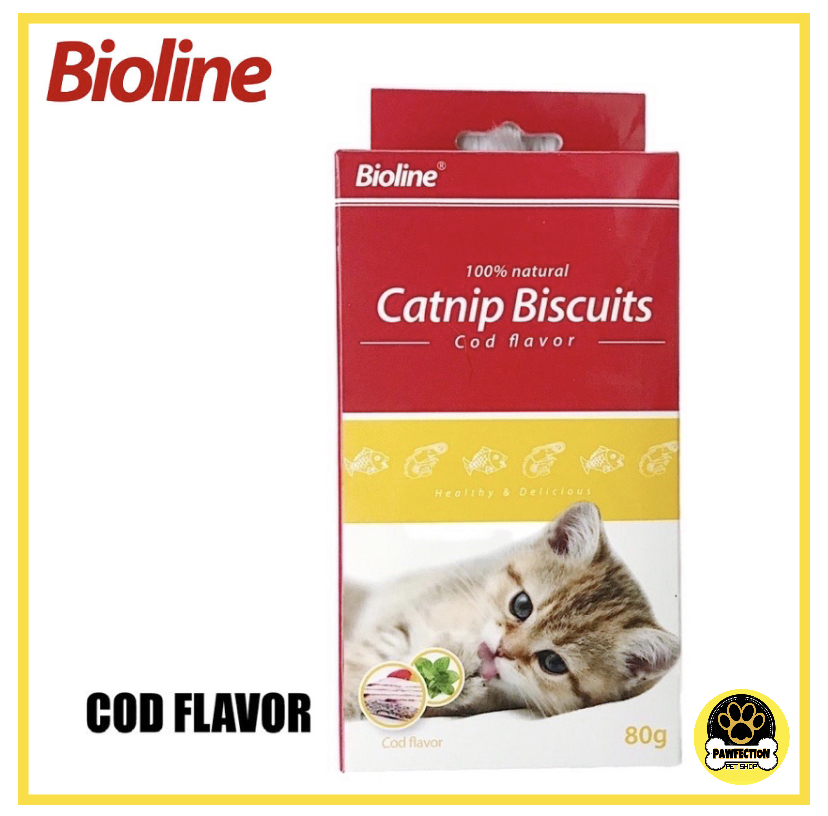 Bioline Catnip Biscuits for Cats (COD FLAVOR) 80g Lazada PH