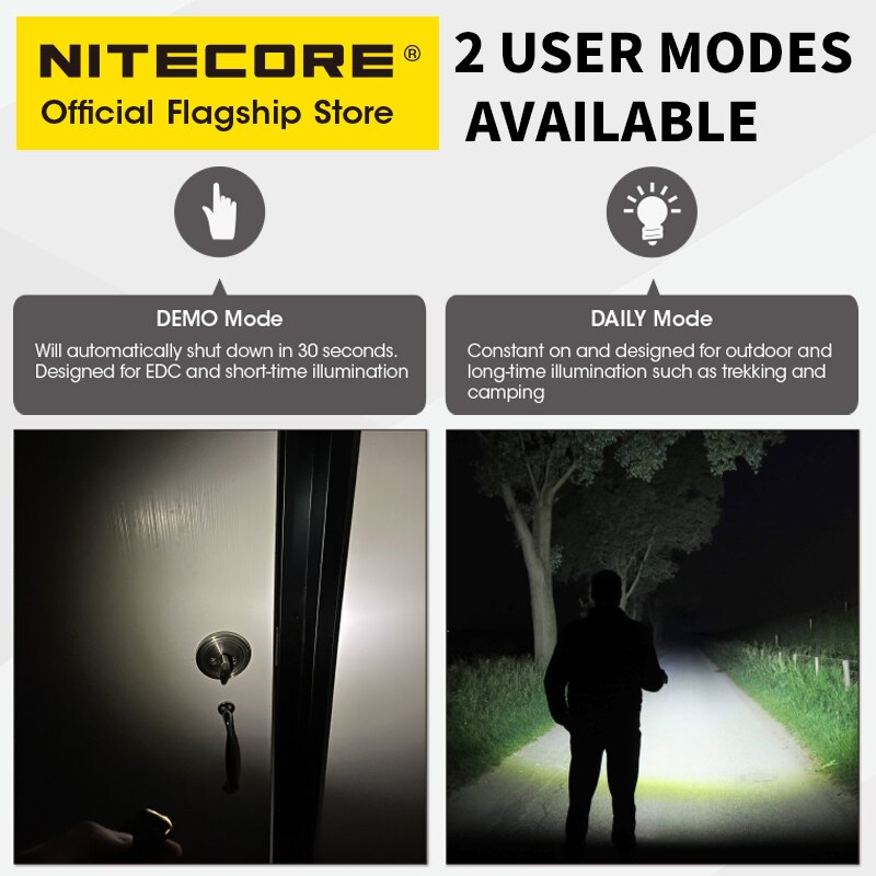 NITECORE TIP SE Mini 700 Lumen Bright Light Highlight Portable EDC Emergency Small Flashlight Keychain Light with Li-ion Battery