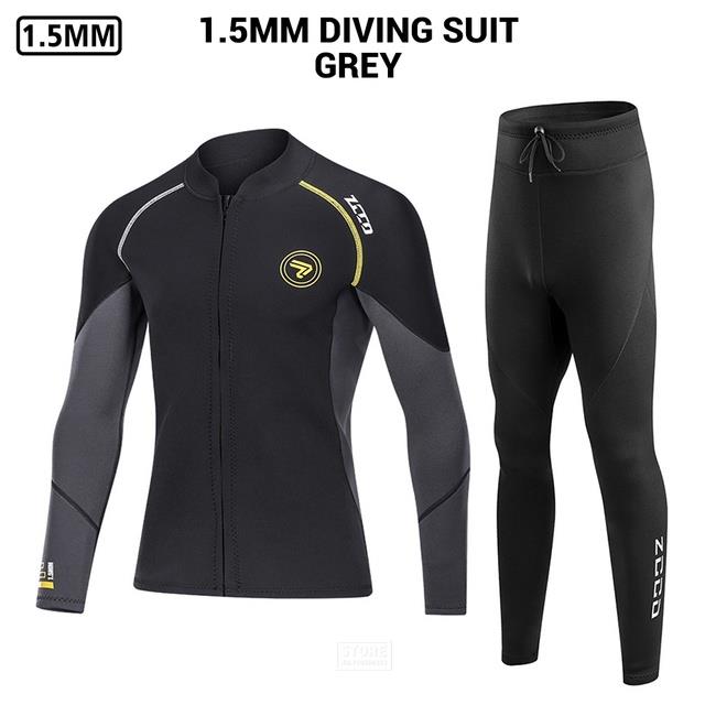 ZCCO 1.5mm Neoprene Wetsuit Men Scuba Diving suit Thermal jacket amp