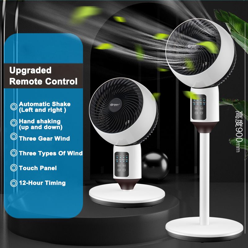 Electric Fan With Remote 2 in 1 Stand Fan Desk Fan Turbo Air Circulator