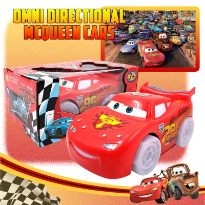 Omni-Directional Lightning Mcqueen toy car Rotatable Loud sounds and lights Toy car Toys for boys