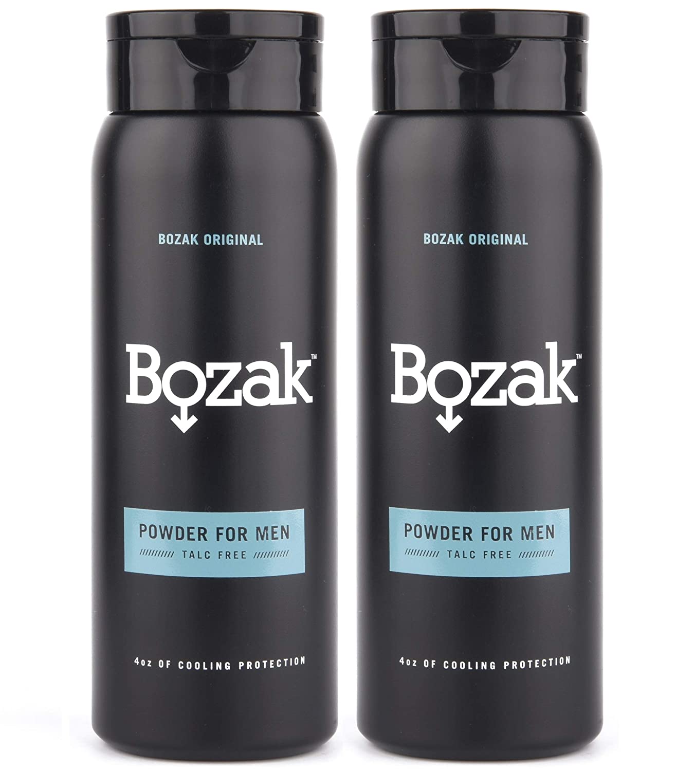 Bozak Cooling Body and Foot Powder for Men Talc Free, Jock Itch