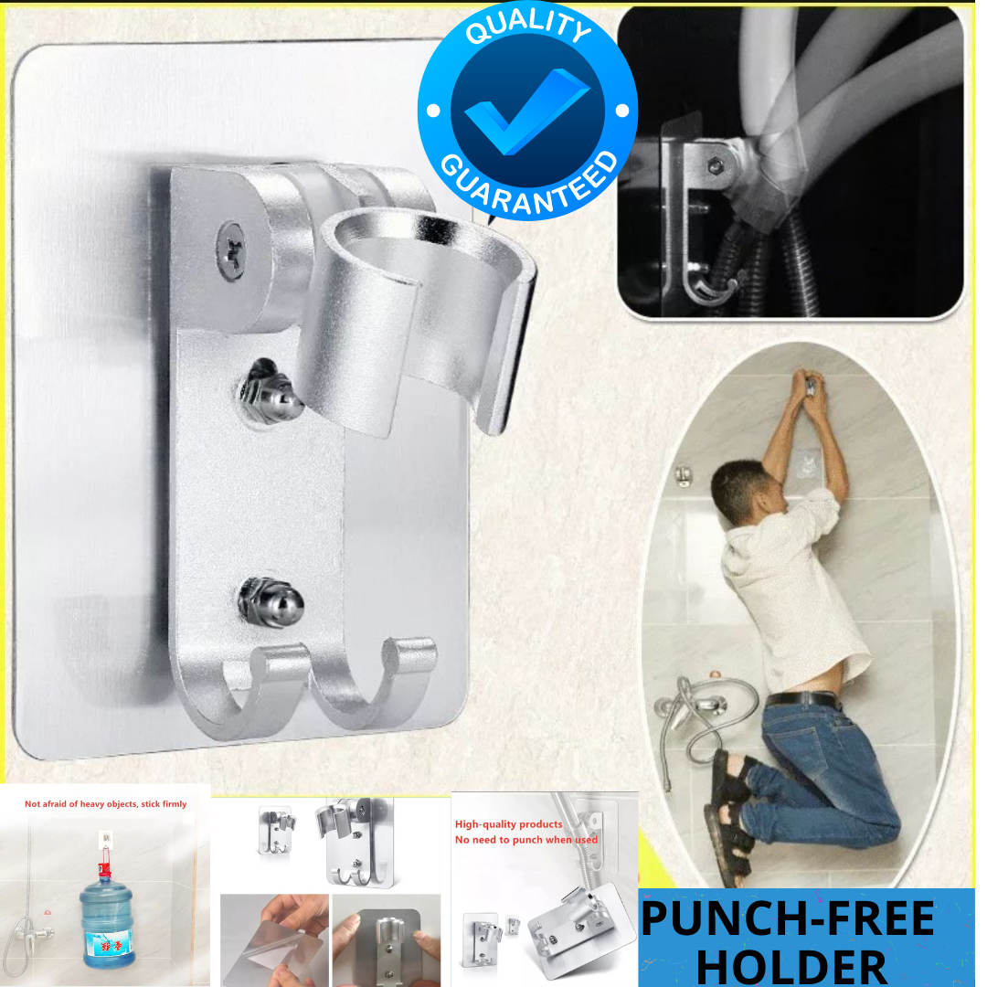🔝Best Seller Wall Mounted Shower Head Stand Bracket Holder Hand Held Bathroom Shower Head