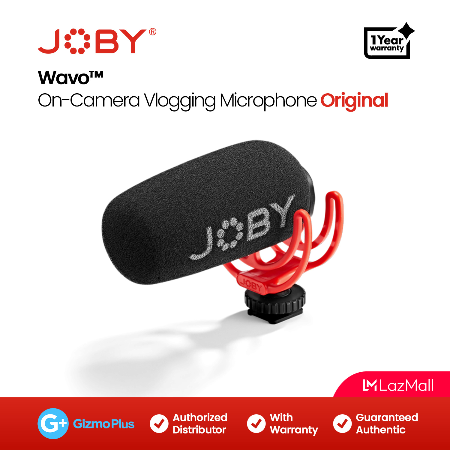 JOBY Wavo OnCamera Vlogging Microphone Lazada PH