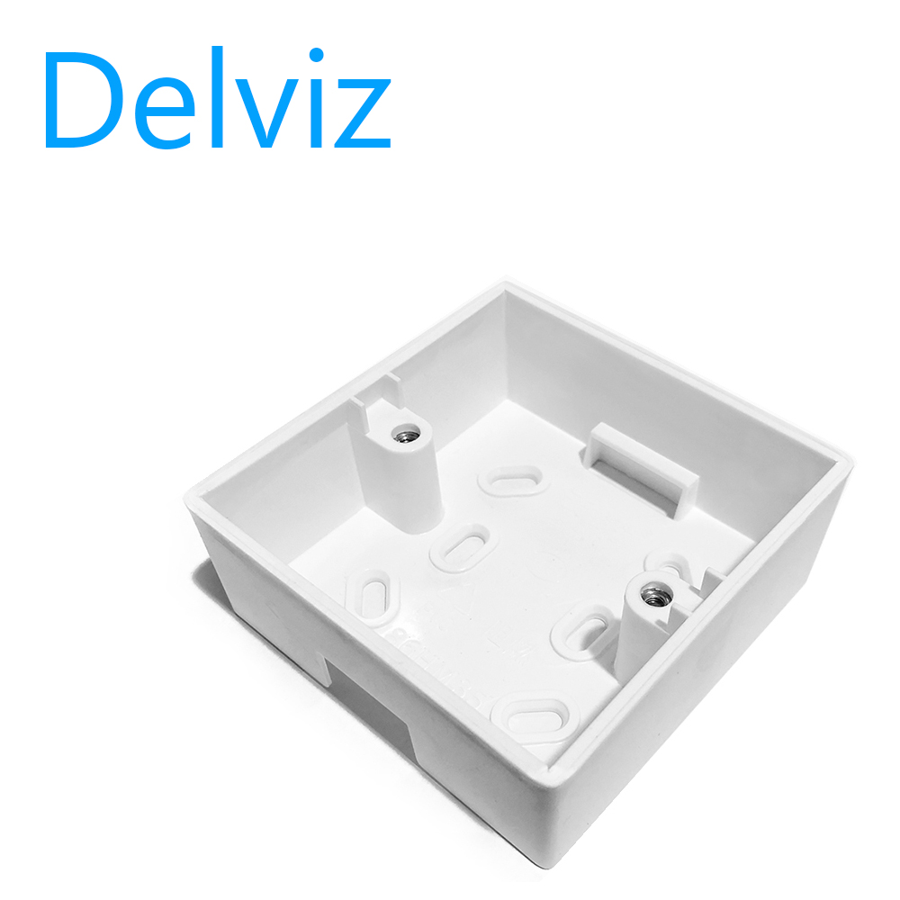 Delviz standard wall switch box, wall socket box and wall junction box