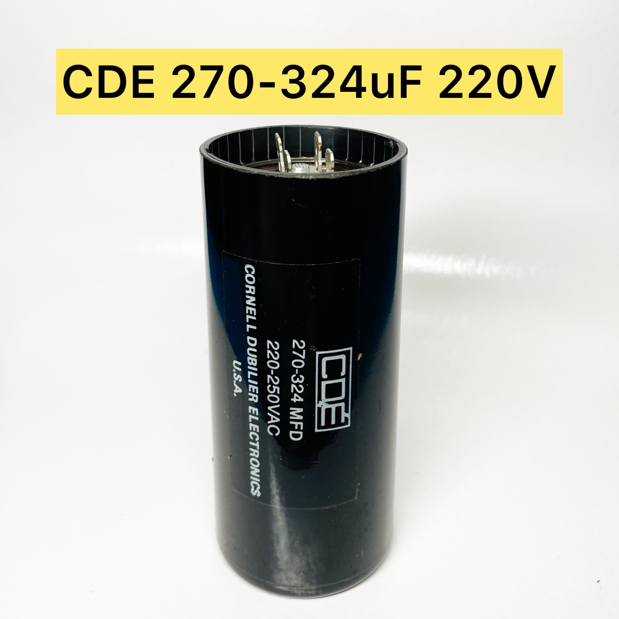 CDE 270324 uF 220V Starting Capacitor Made in USA Lazada PH