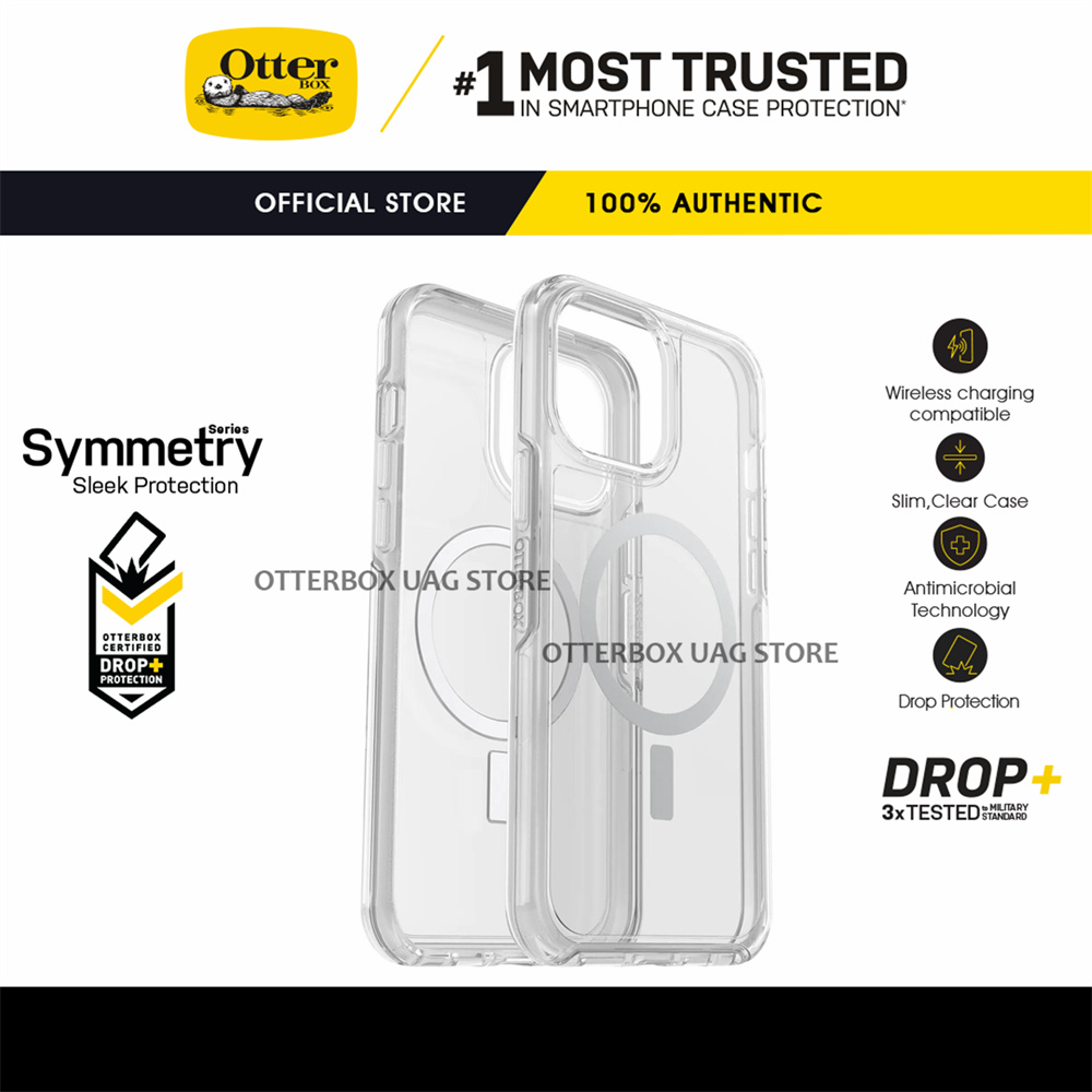 Ốp lưng otterbox symmetry clear / stardust / moon walker graphic with magsafe cho apple iphone 15 pro max / 15 pro / 15 plus / 15 / 14 pro max / 14 pro / 14 plus / 14 / 13 12 pro max / 13 12 mini