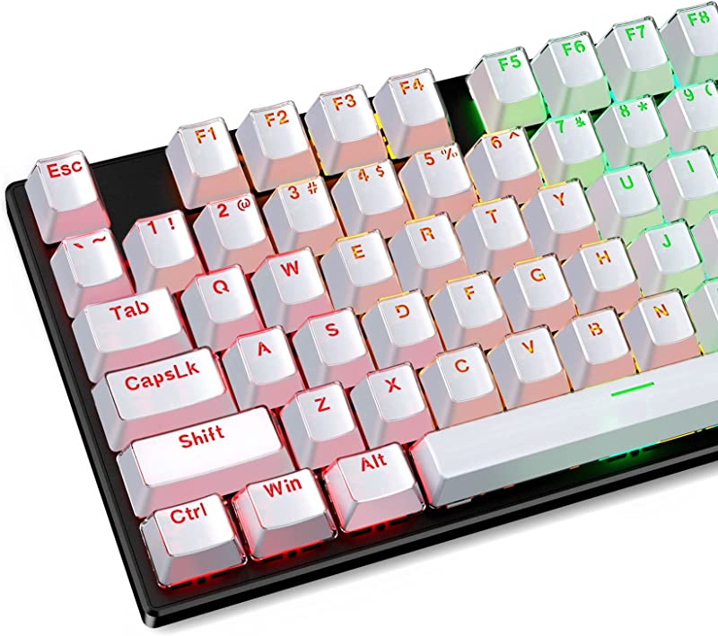 RisoPhy Pudding Keycaps Double Shot PBT Keycap Set for Mechanical