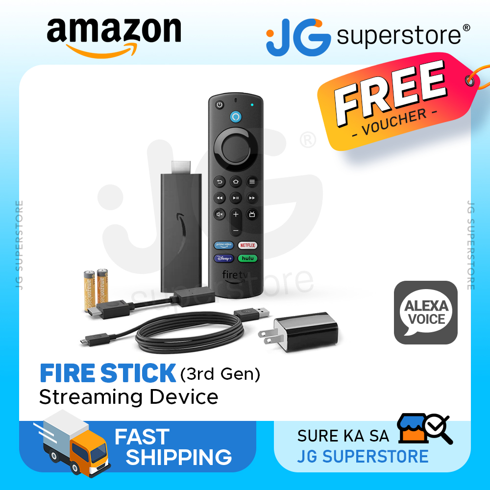 Fire TV Streaming Media Stick Player 3rd Gen With Alexa Voice Remote  NEW