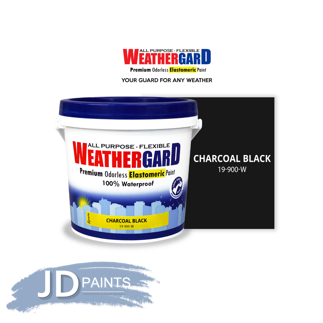WeatherGard Elastomeric Paint Charcoal Black 4L Lazada PH