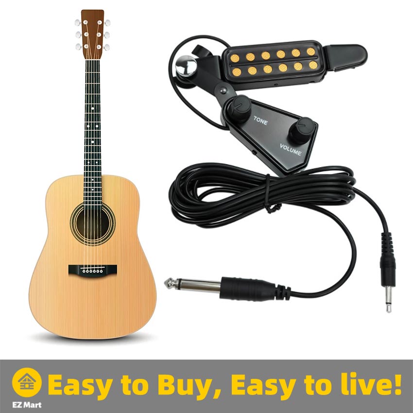 Transducers For String Instruments Stringed Instruments Basswood Acoustic Guitar Electric Transducer Clip ...