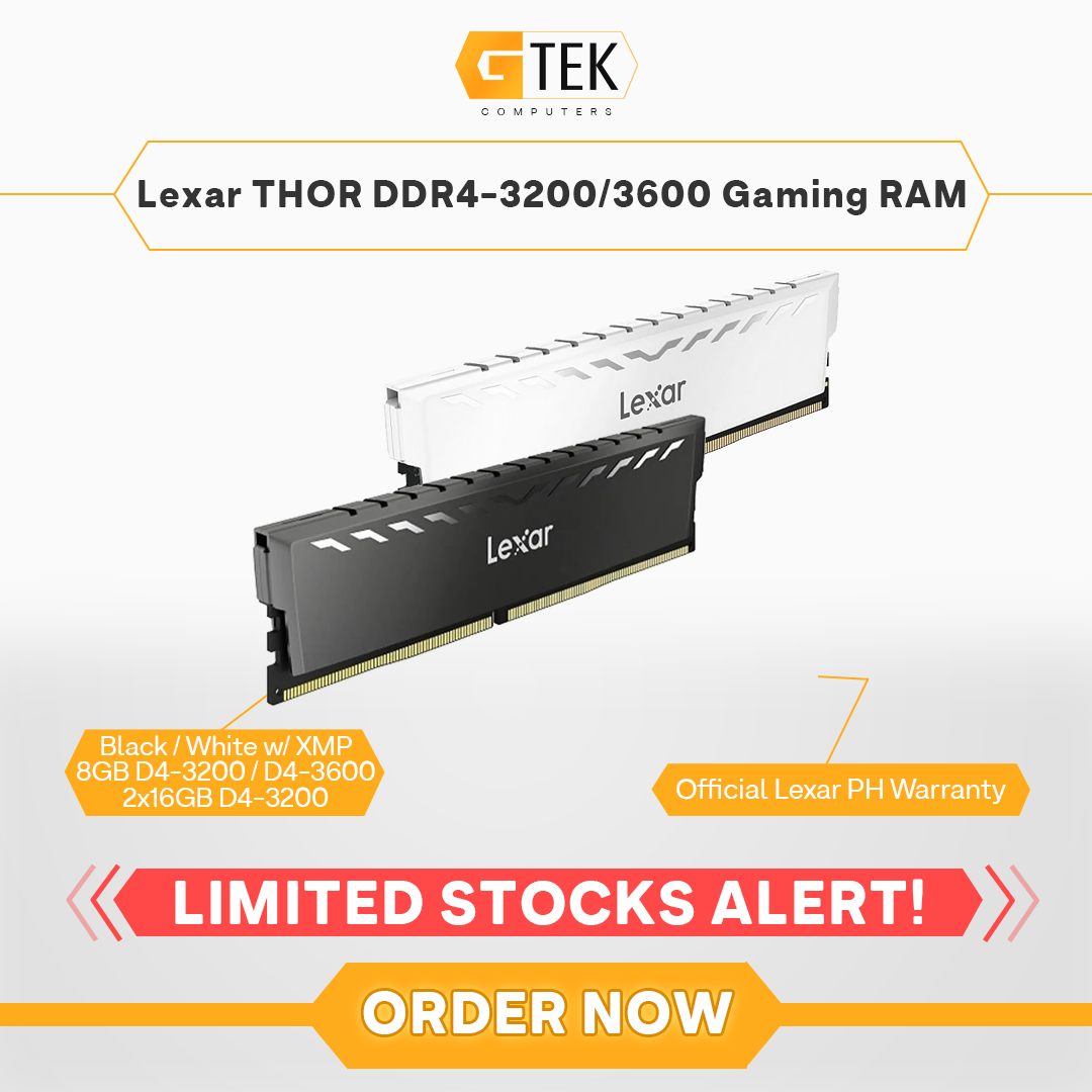 Lexar Thor 8GB 32GB DDR4-3200 CL16 Black / 8GB DDR4-3600 CL18