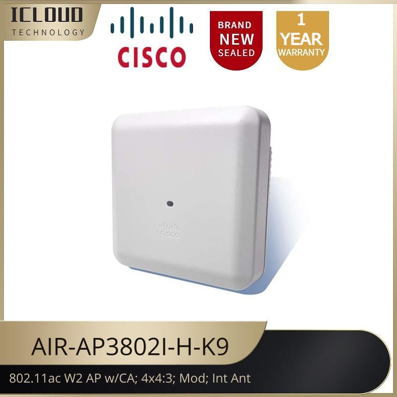 Cisco AIR-AP3802I-E-K9 802.11ac W2 AP w/CA 4x43 Mod Int Ant mGig E Domain 