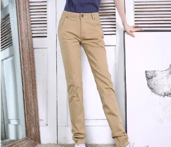 khaki jeans for women