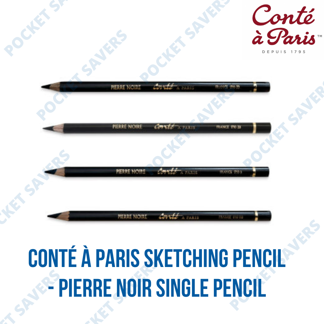 Conte Sketching Pencil Pierre Noir HB