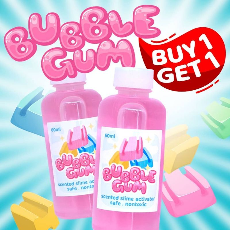 Bubblegum Scented Slime Activator Buy 1 Get 1 Works Best With Hello ...