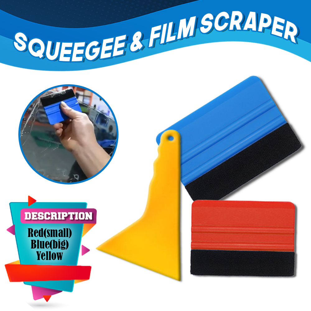 MP00 Squeegee and Triangular Film Scraper for Car Sticker / Decals  Application