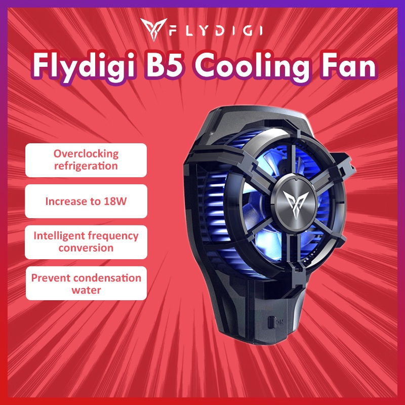 Flydigi B5 Mobile Gaming Cooling Fan Cooler Frozen Back Clip