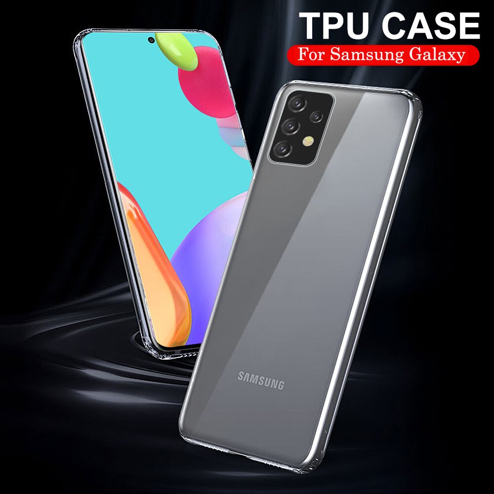 Ốp lưng dẻo trong suốt tpu cho samsung galaxy s24 s23 s22 s21 s20 ultra note 20 10 9 8 s10 s9 s8 plus