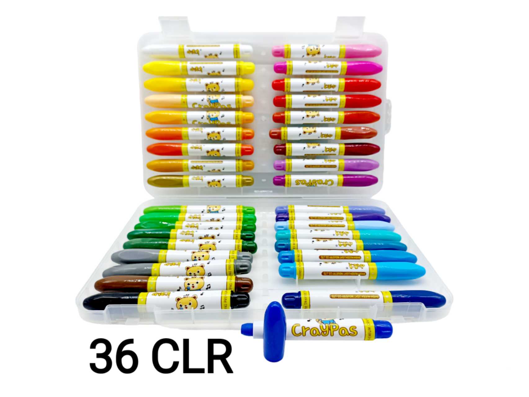 Craypas Rotating crayon washable in 8's, 12's, 18's, 24's, 36's color ...