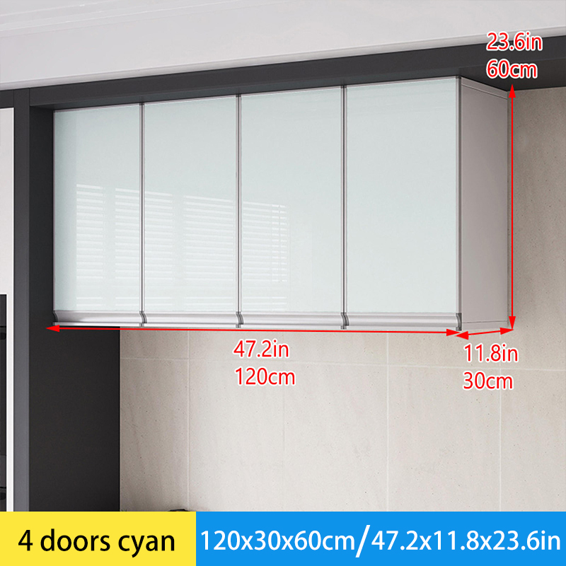 Kitchen Hanging Cabinet wooden Wall Storage Cabinet Kabinet tempering ...