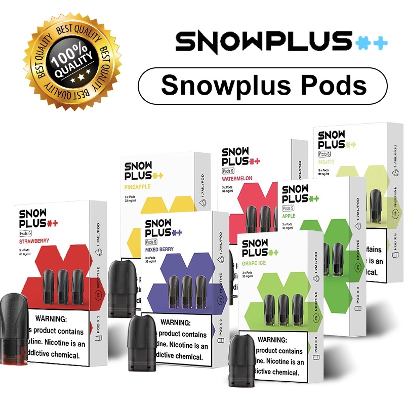 Snowplus pods Snowplus GEN 3 Vape Pods juice pods 3in1 same flavor 16 ...