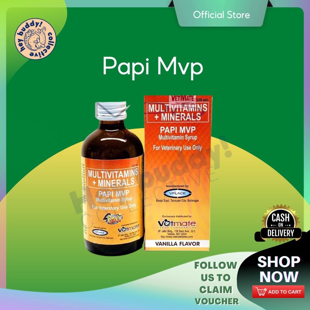 Papi MVP Multivitamins Syrup Food Suplement 120ML | Lazada PH