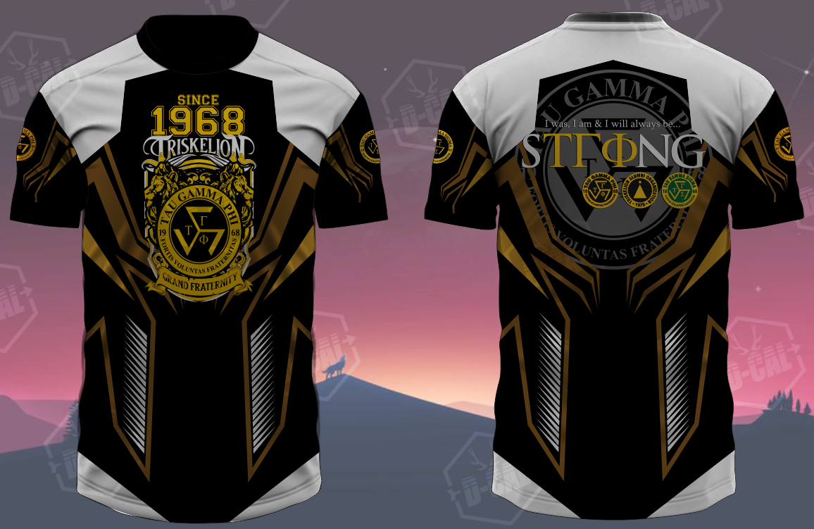 Full sublimation, Fraternity shirt, FS shirt for TRISKELION 1968