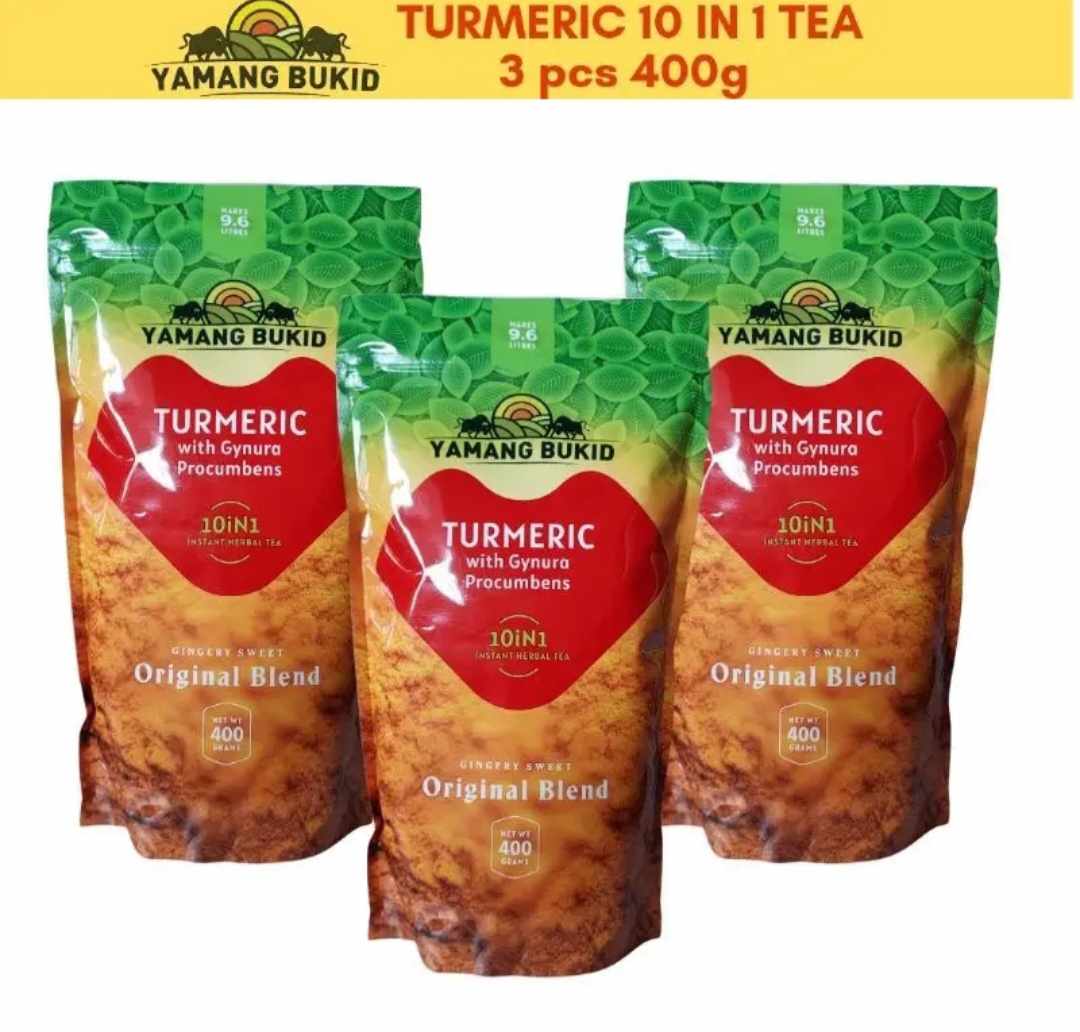 (with freebie)YAMANG BUKID TURMERIC POWDER 3PACK 400GRAMS