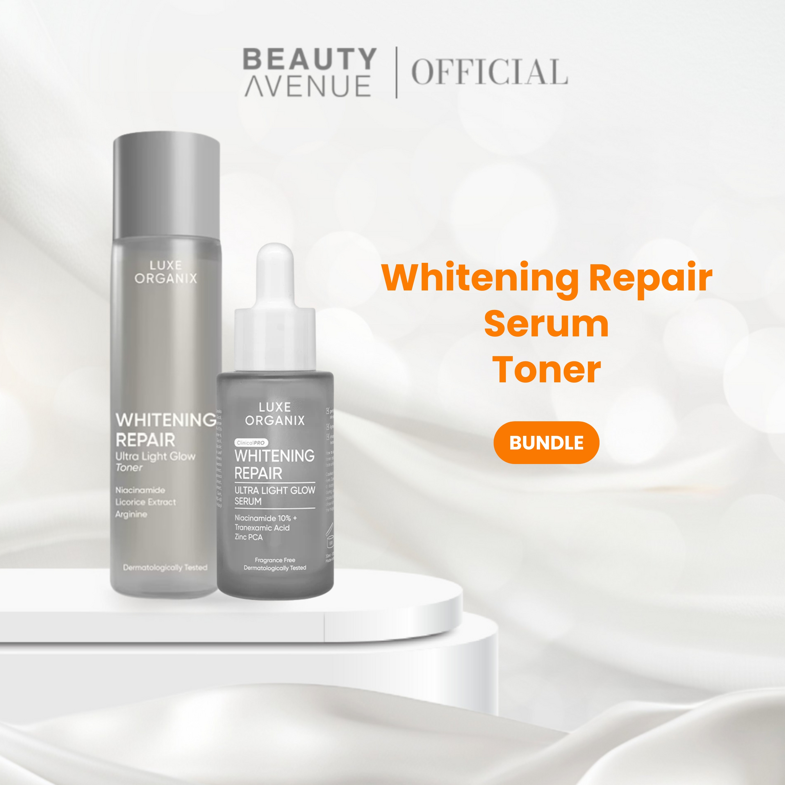 Luxe Organix Whitening Repair Serum Niacinamide 10% 30ml & Luxe 