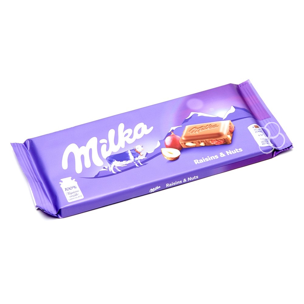 Milka Raisins And Nuts Chocolate Bar 100g Lazada Ph 