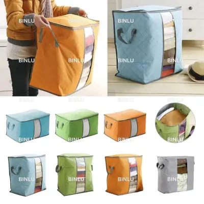 Foldable clothes storage bag,thick,zipper,handle,organizer,waterproof,dustproof,large capacity,BINLU