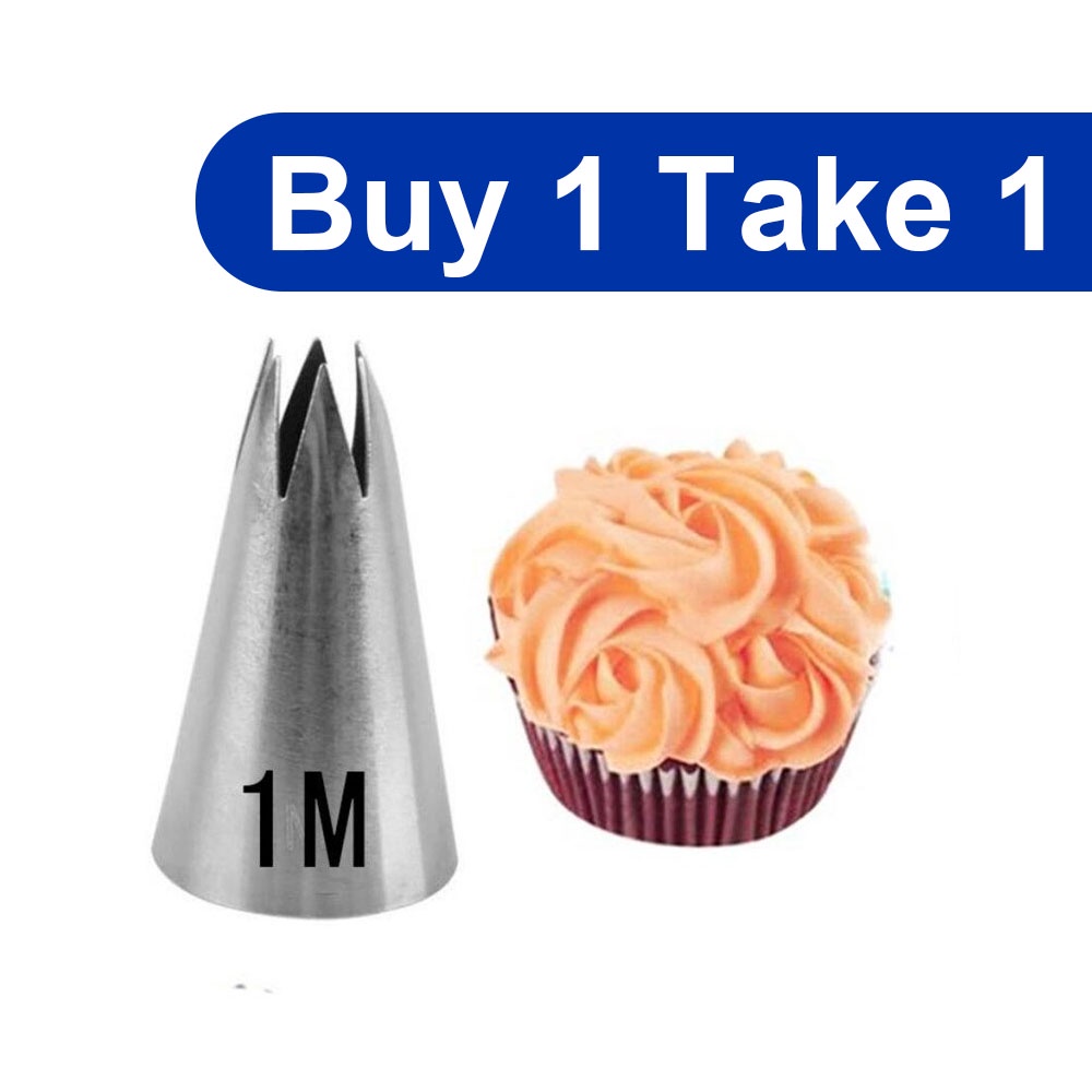 Buy Free1 1PCS #1M Stainless Steel Icing Tips Piping