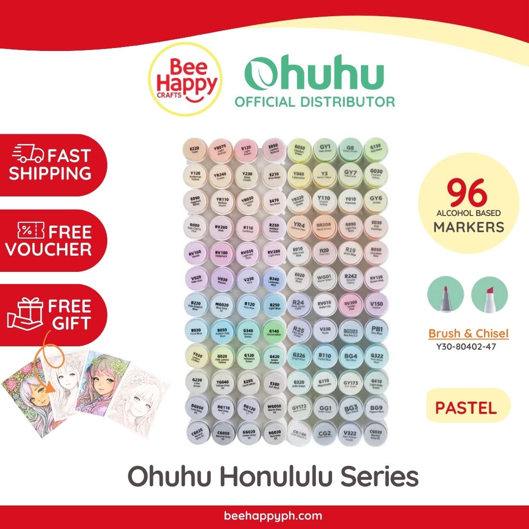 Best Deal for Ohuhu Honolulu Alcohol Markers Brush Tip 96 Pastel