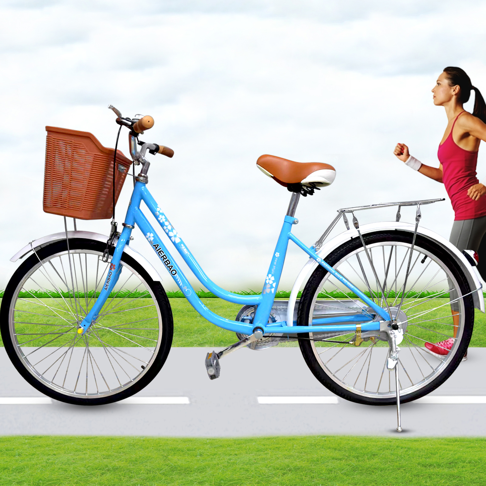 Bicicleta city bike lady best sale r24 bimex