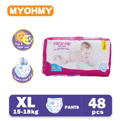 MyohMy Baby Pants X-Large-48/pcs（15-18KG） Disposable Diaper Pants Valuepack On Sale