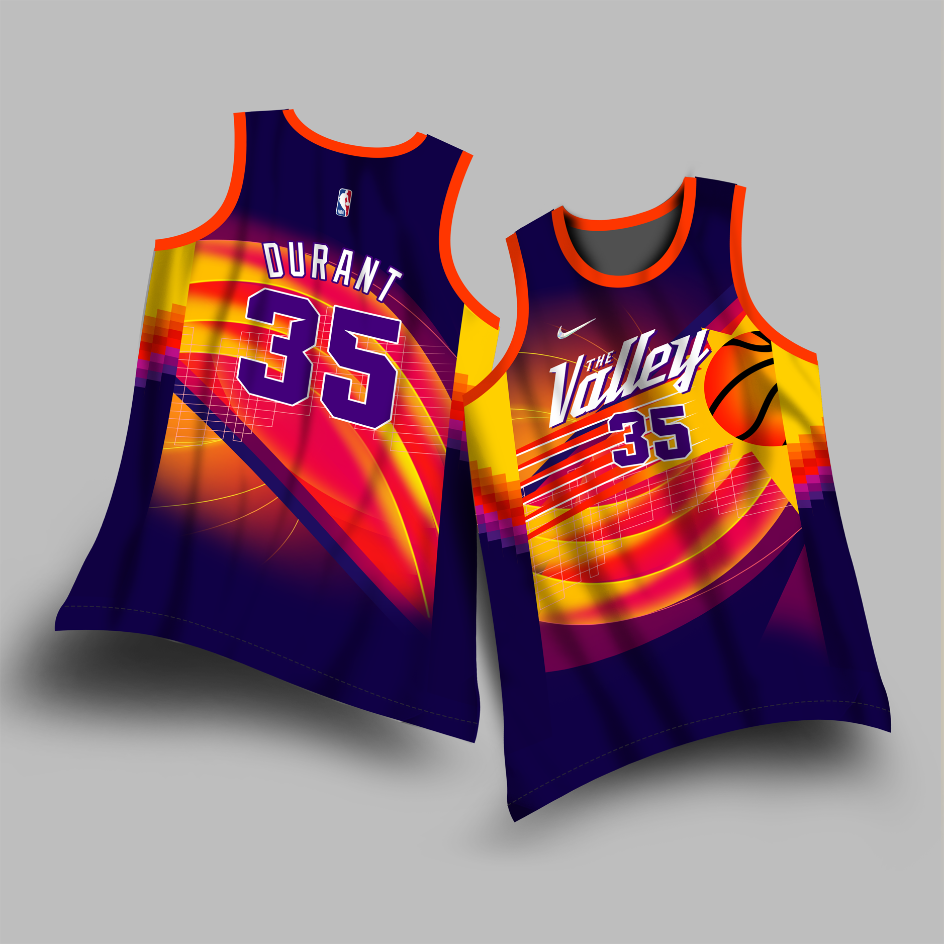 Kevin Durant Phoenix Suns City Edition The Valley Jersey