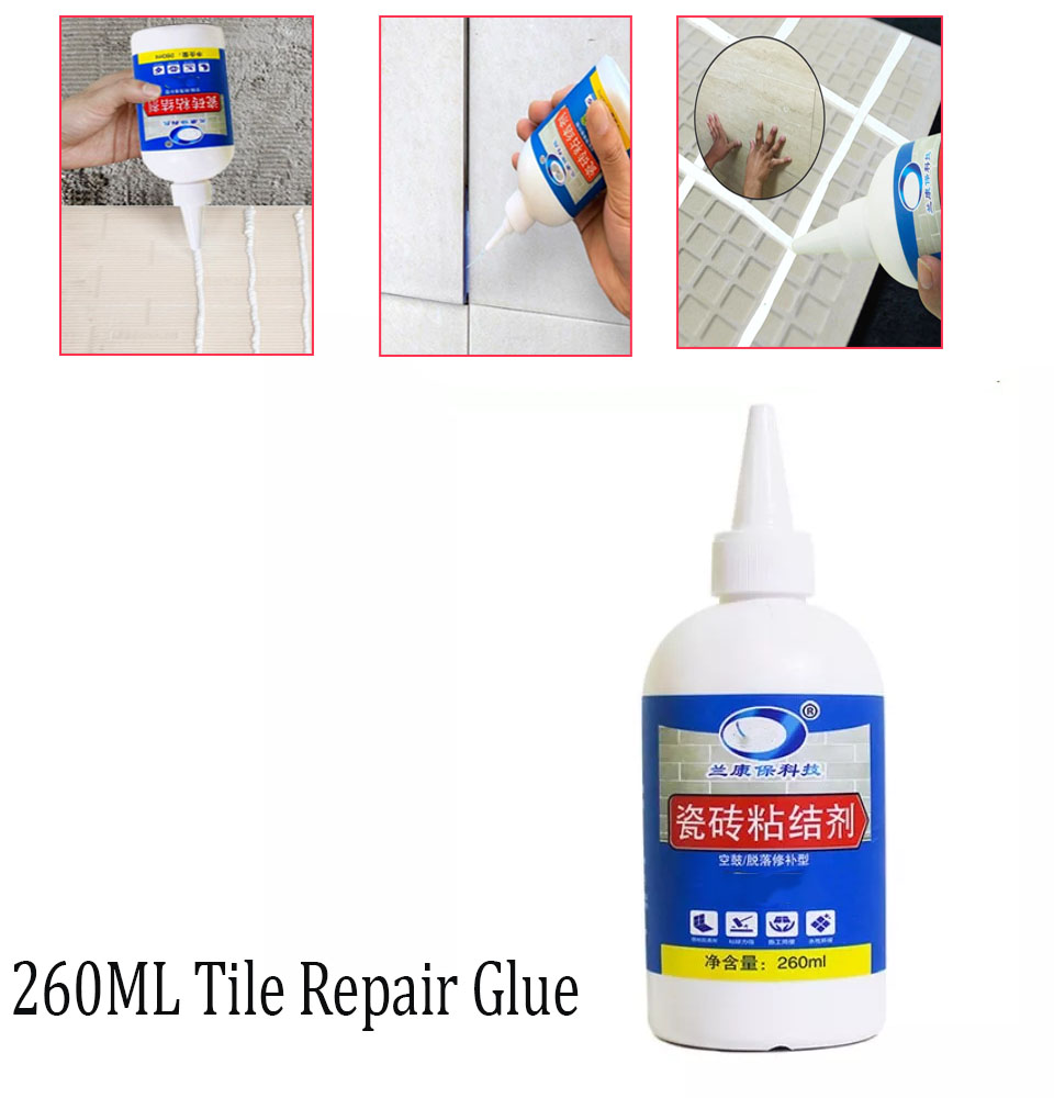 Tile Adhesives 260ml Sealer Grout Crack Filling Strong Adhesive Floor