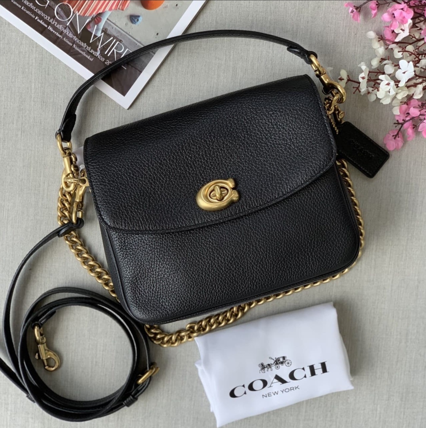 Authentic Coach Cassie Crossbody 19 In Polished Pebble Leather 88346