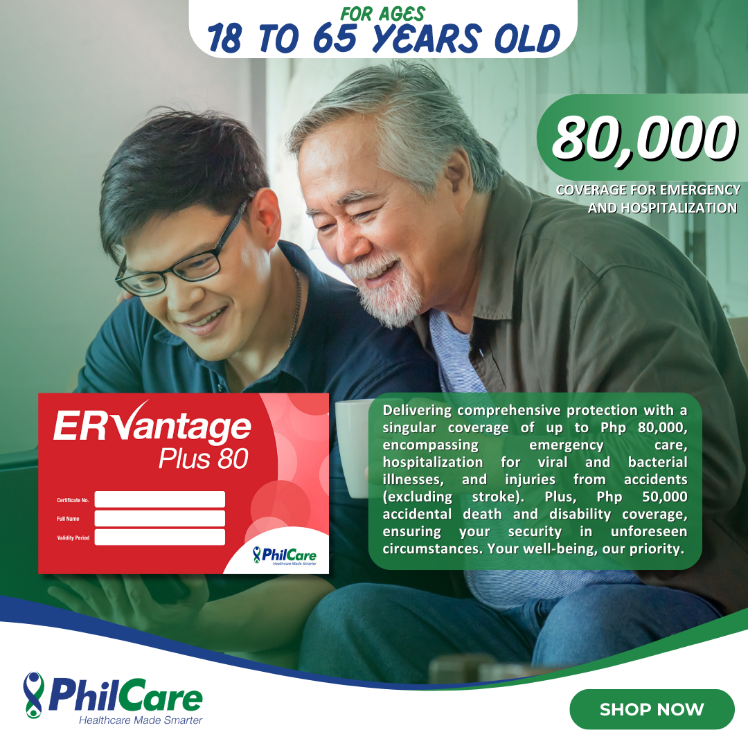 PhilCare - ER Vantage Plus For Adults (Prepaid Health Card / Health ...