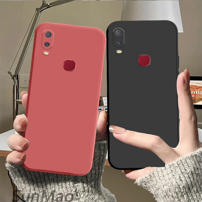 For VIVO Y11 Vivo 1906 Phone case Simple solid color silicone