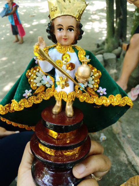 7 Inches Green Senyor Santo Niño De Cebu Wooden Green Lazada Ph