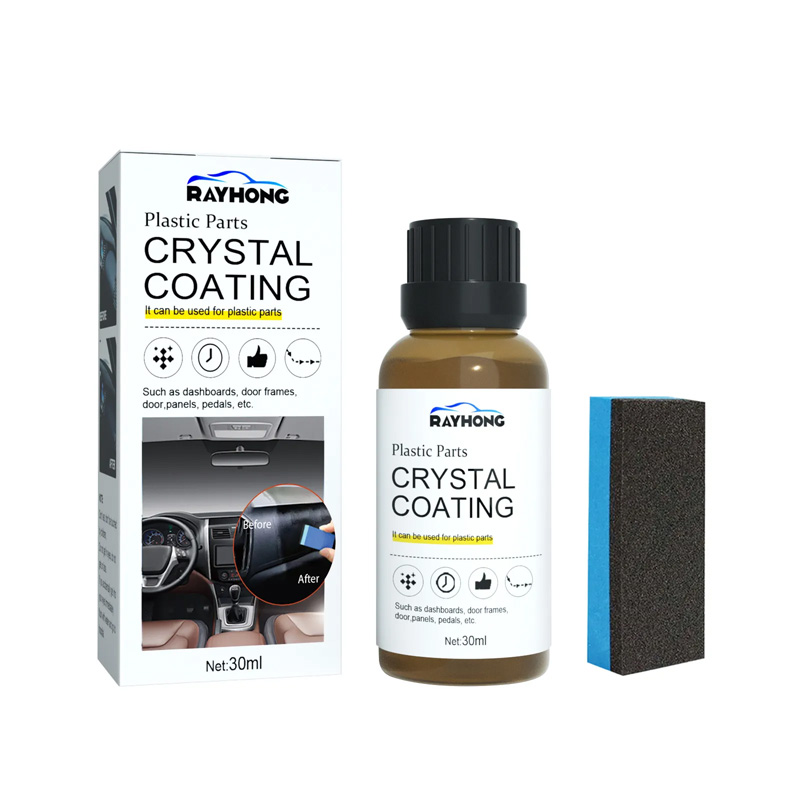 Rayhong Crystal Coating for car plastic parts Crystal Coating car products  set liquid Motorcycle cleaning kit set shine sponge Car Plastic renovation  restorer retreading agent scratch remover shine Car Interior Plastic cleaner