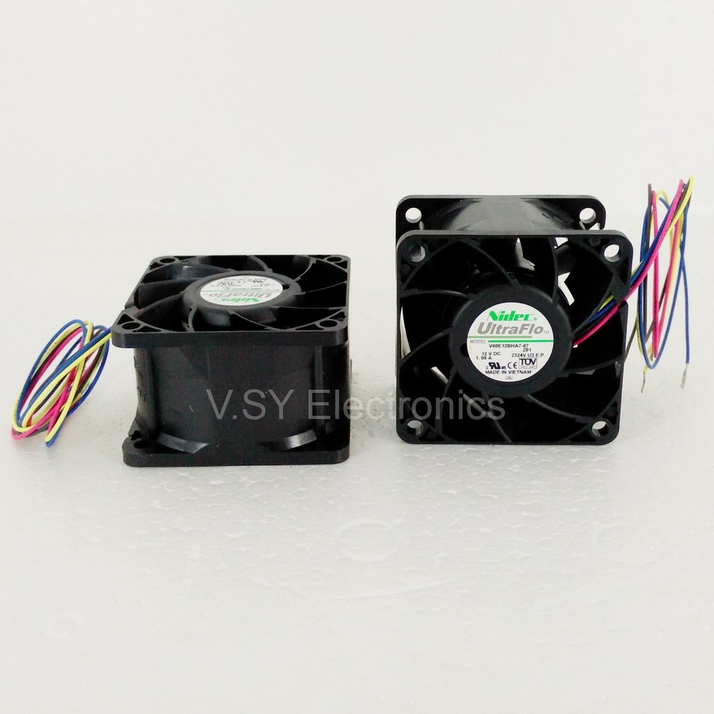 【Hot sales】 Nidec UltraFlo High Speed 60mm x 38mm 12v 1.05a 12.6w DC