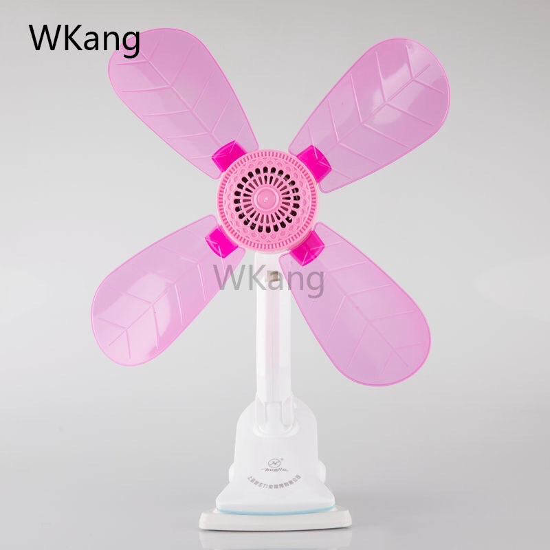 HW Clip Electric Fan 4 Wheel，Clover Fan AntiHeat Portable Clip