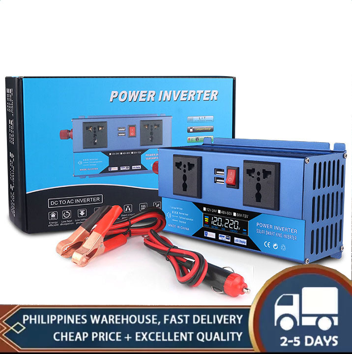 Power Inverter 12V/24V to 220V original DC to AC 4000W Car Power