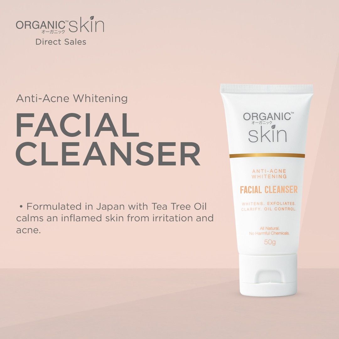 ORGANIC SKIN JAPAN AntiAcne Whitening Facial Cleanser (50g) Lazada PH